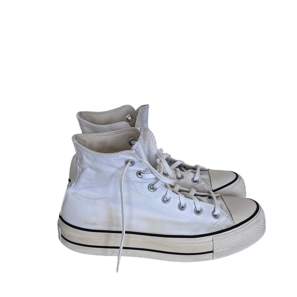 Converse Womens Chuck Taylor All Star Lift Platform High Top Sneakers 9 White